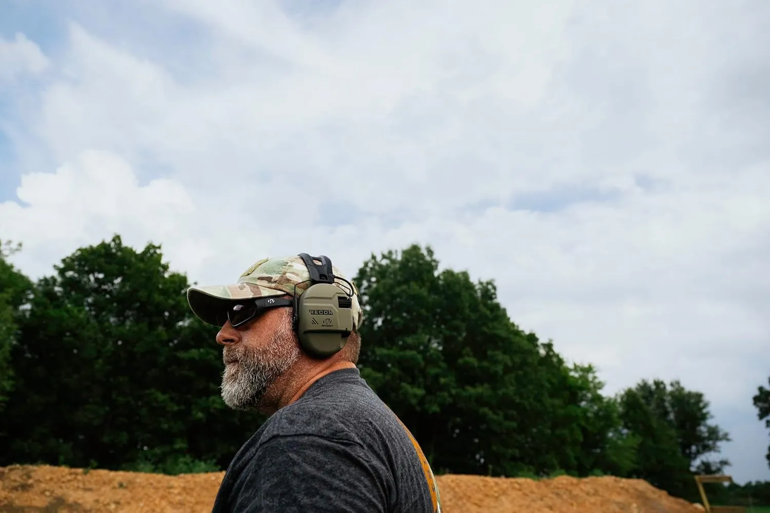Walker's Recon Digital Muffs - Durable IPX4 Resistant Shooting Hearing Protection Electronic Muffs, 2 AAA Batteries Included