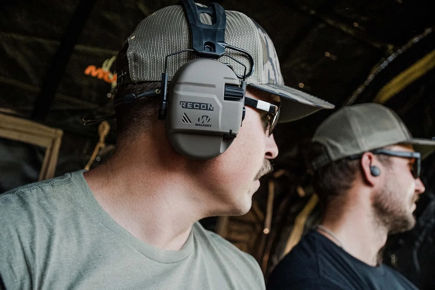 Walker's Recon Digital Muffs - Durable IPX4 Resistant Shooting Hearing Protection Electronic Muffs, 2 AAA Batteries Included