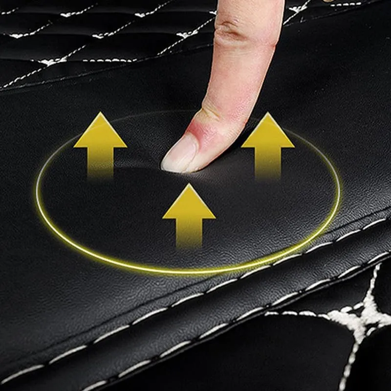 Washable Car Boot Liner Protector for Mitsubishi Outlander Five Seats 2013 2014 2015 2016, Protects Carpet from Dogs Pets Mud Water Rubbish Tools Shopping,A Black Red
