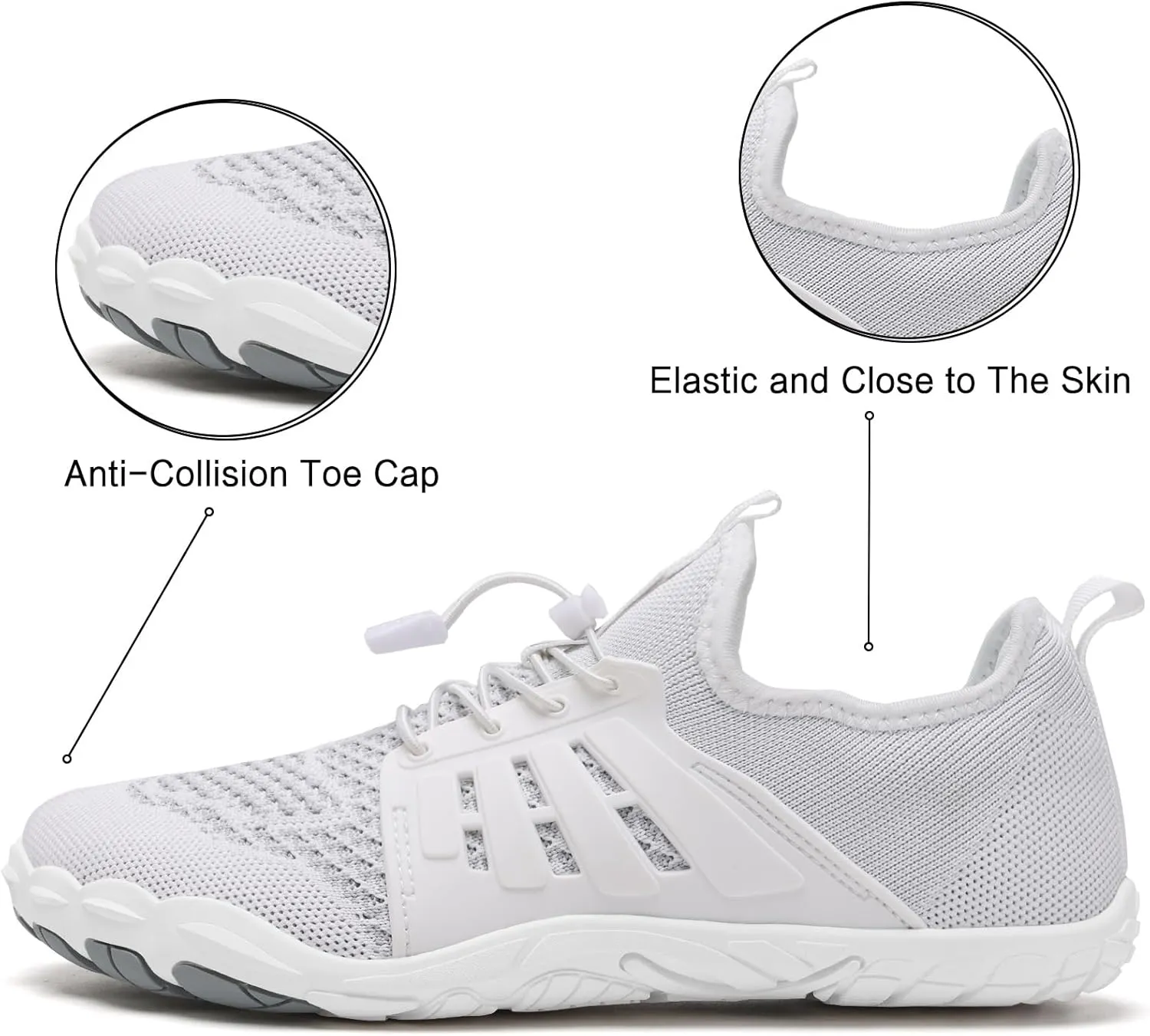 WateLves Barefoot Water Shoes for Women Men Quick Dry Aqua Swim Shoes for Outdoor Fishing Beach Pool Boat Surfing Walking