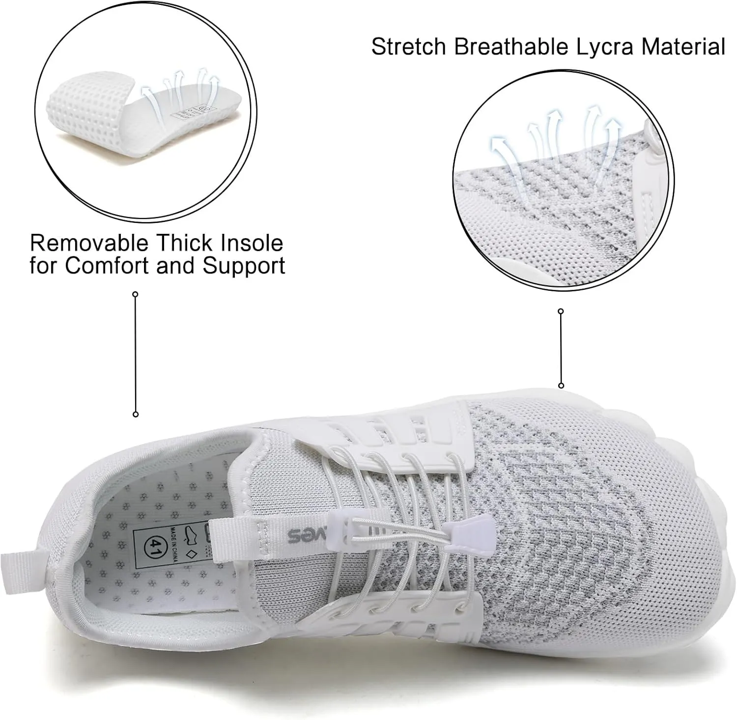 WateLves Barefoot Water Shoes for Women Men Quick Dry Aqua Swim Shoes for Outdoor Fishing Beach Pool Boat Surfing Walking