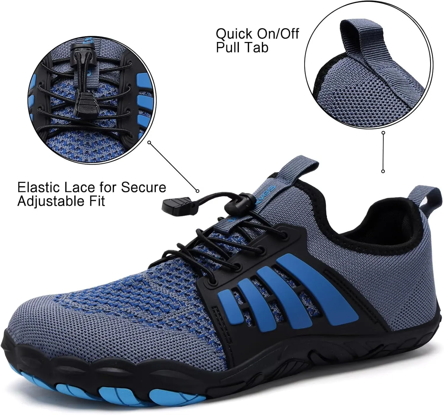 WateLves Barefoot Water Shoes for Women Men Quick Dry Aqua Swim Shoes for Outdoor Fishing Beach Pool Boat Surfing Walking