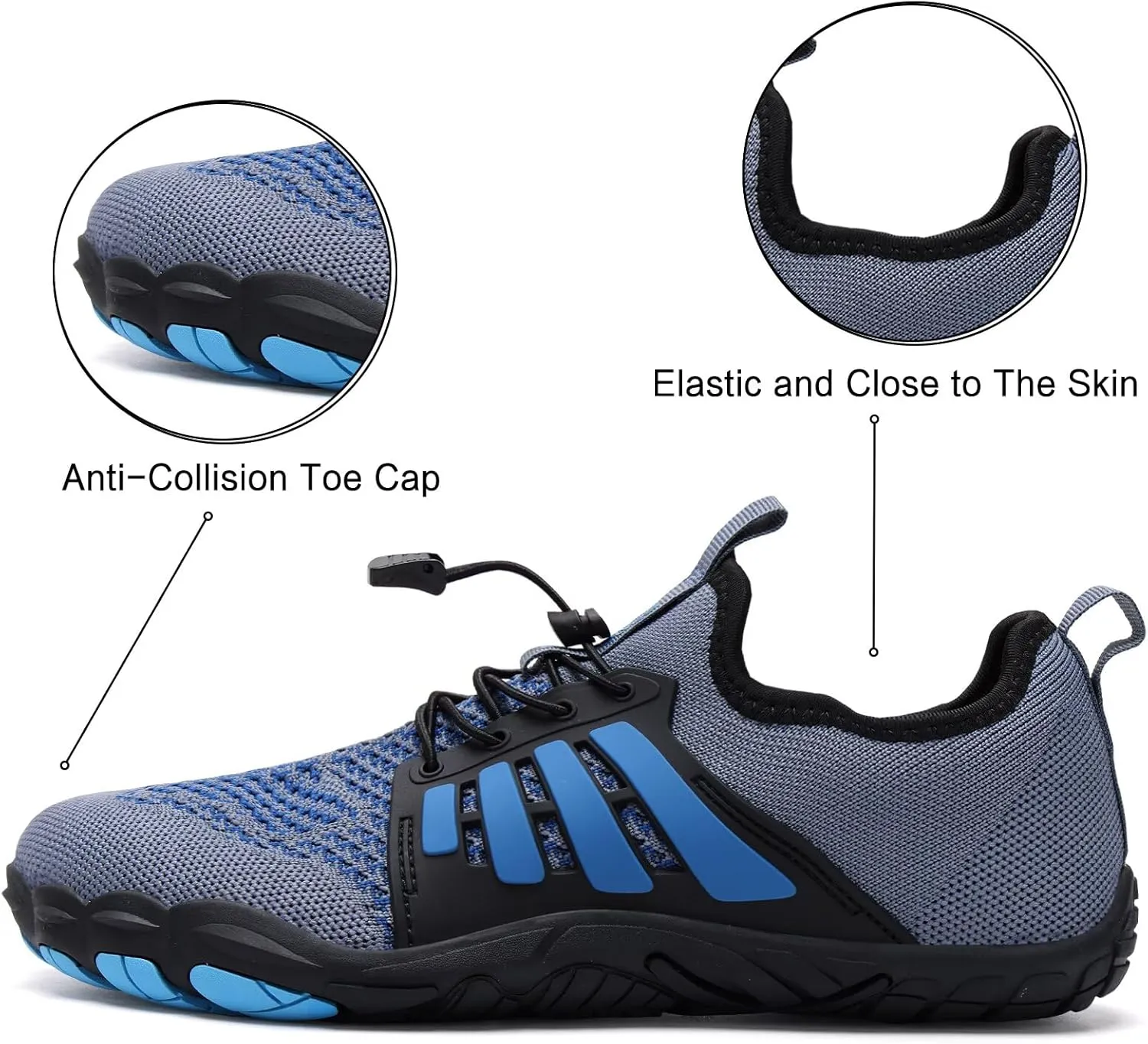 WateLves Barefoot Water Shoes for Women Men Quick Dry Aqua Swim Shoes for Outdoor Fishing Beach Pool Boat Surfing Walking