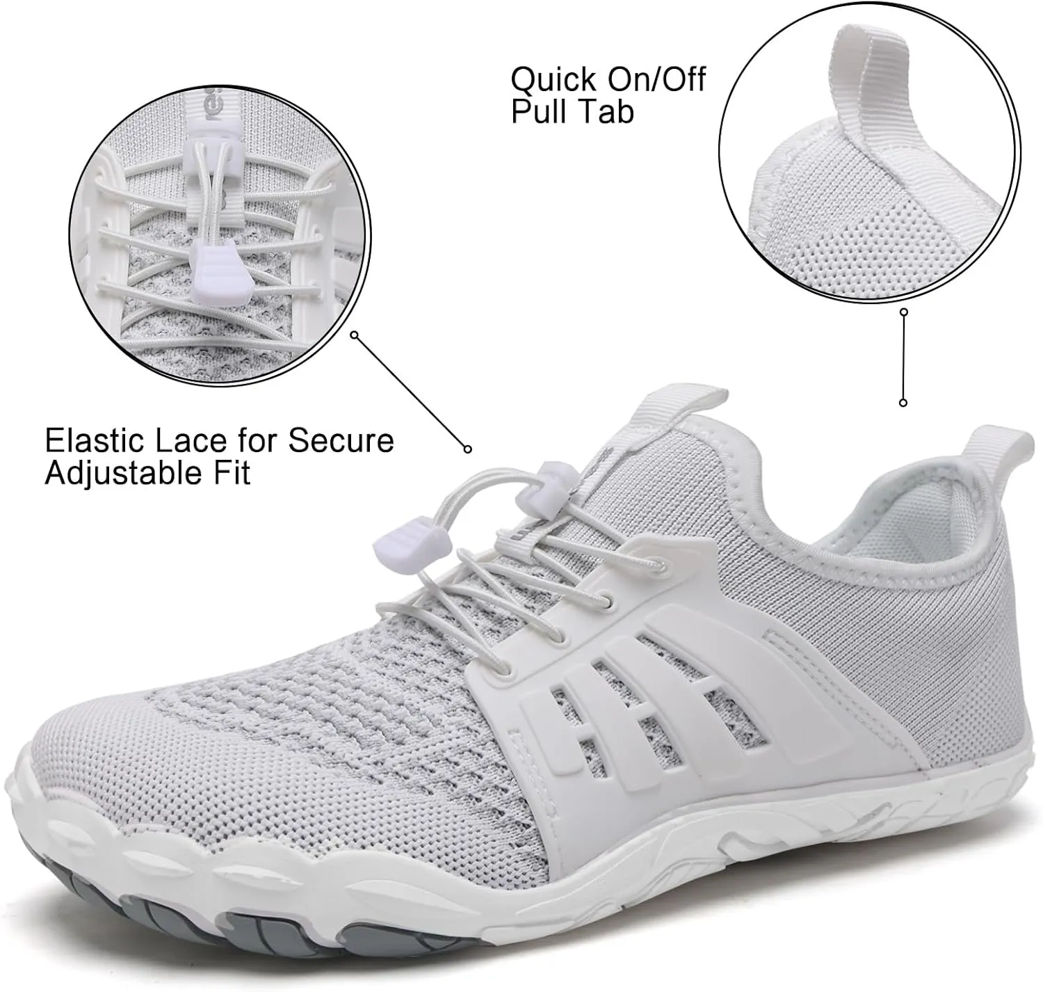 WateLves Barefoot Water Shoes for Women Men Quick Dry Aqua Swim Shoes for Outdoor Fishing Beach Pool Boat Surfing Walking