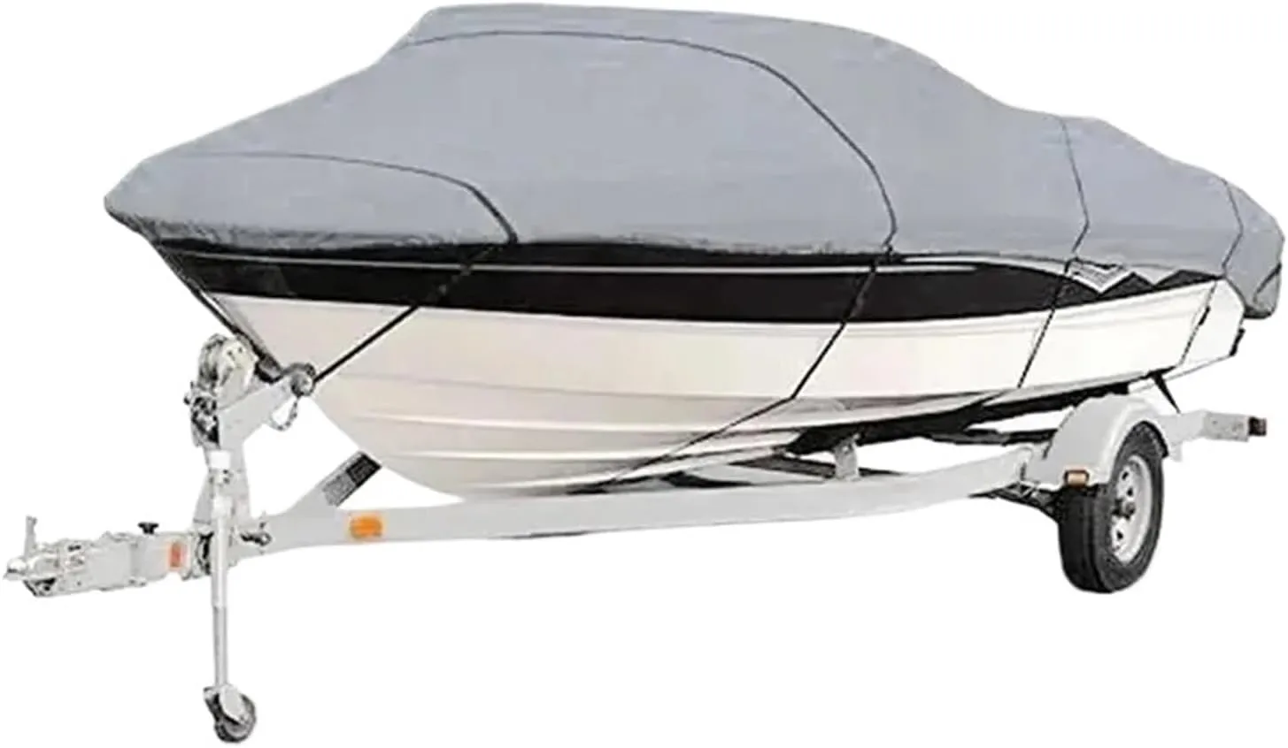 Waterproof Yacht Cover 11–22ft – Anti-Tear & Silver Reflective for Outdoor Use for Boats(14-16ft (530 X290cm))