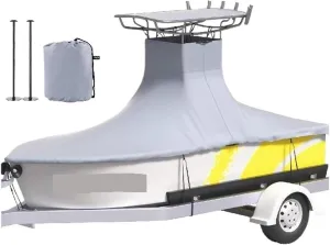 Waterproof Yacht Cover – Anti-Tear & Silver Reflective for Outdoor Use for Boats(16-18.5 ft)