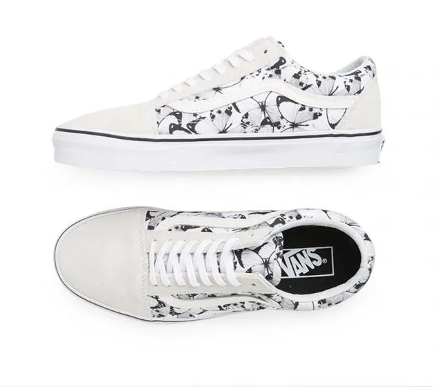 WHITE | (BUTTERFLY) OLD BLACK TRUE Site-wide sale Price drop | SKOOL VANS