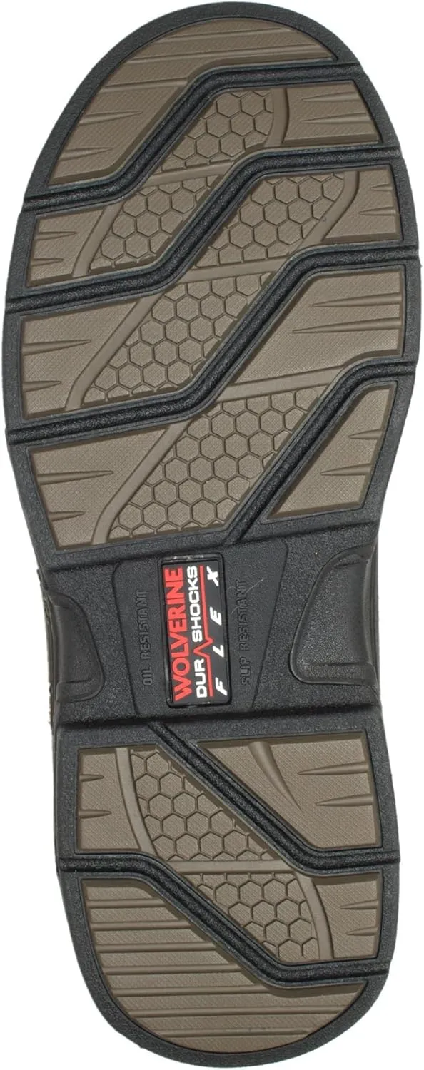 Wolverine Men's Raider DuraShocks Wellington 10 Inch Soft Toe Construction Boot