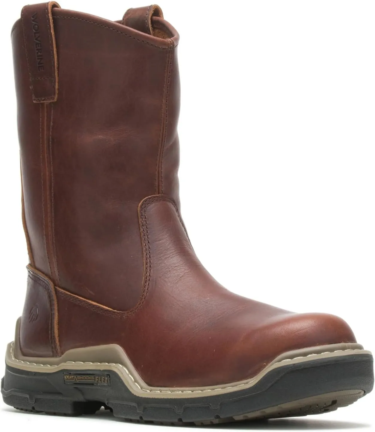 Wolverine Men's Raider DuraShocks Wellington 10 Inch Soft Toe Construction Boot