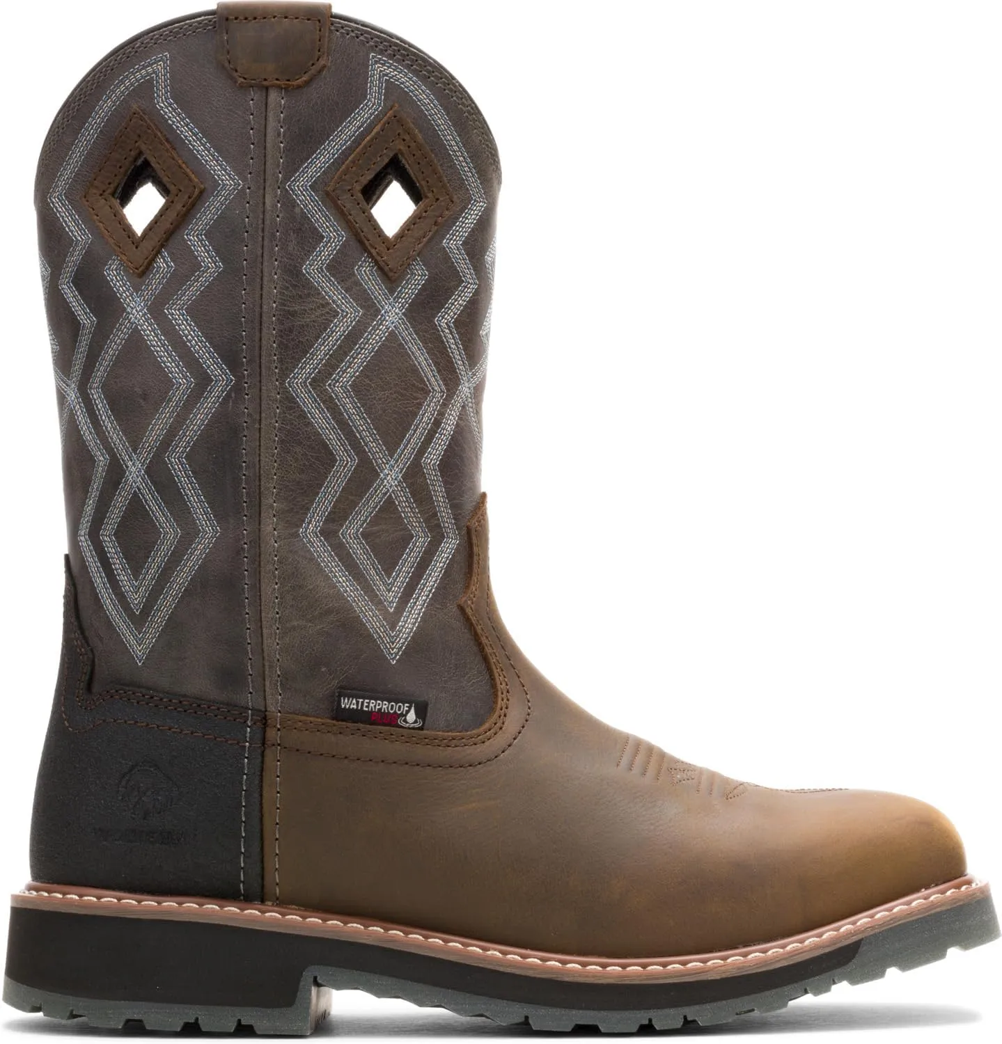 WOLVERINE Rancher Pro, Men's, Comp Toe, EH, WP, Slip Resistant, Wellington, Work Boot