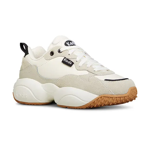 Women's Bounce Sneaker White/Light Grey (KC67606)
