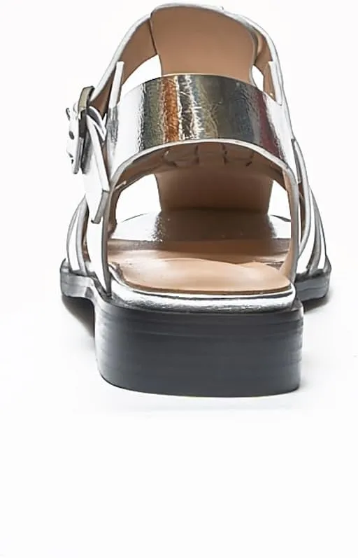 Women's Flat Leather Roman Sandal