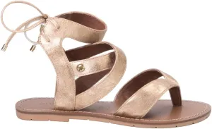 Women's Flat Mule, Gold, 9