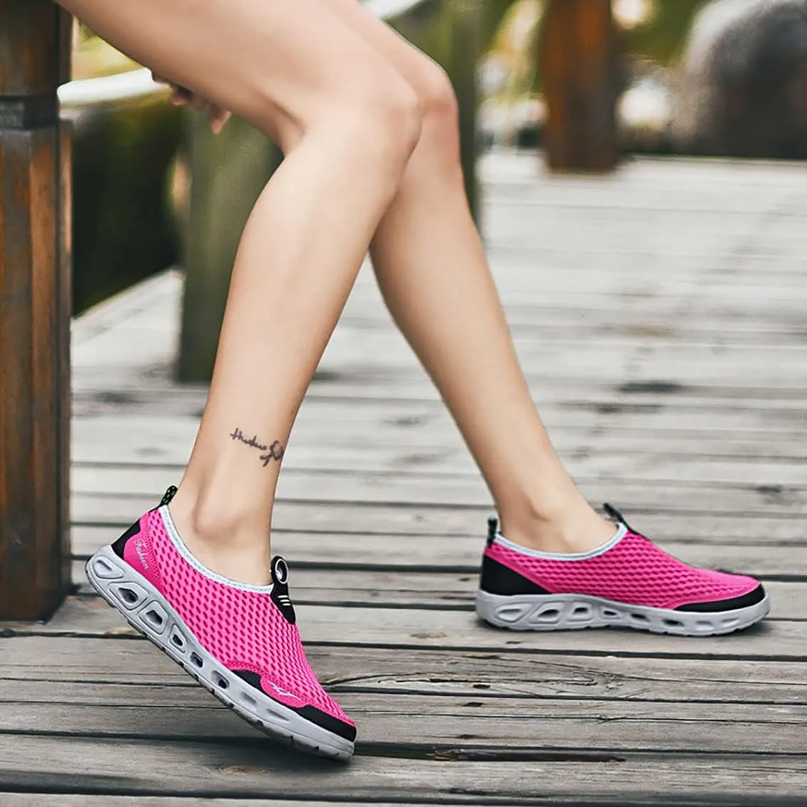 Women's Men's Water Shoes Sports Quick-Drying Shoes Gym Walking Running Beach Swimming Kayak Surfing Wading Shoes