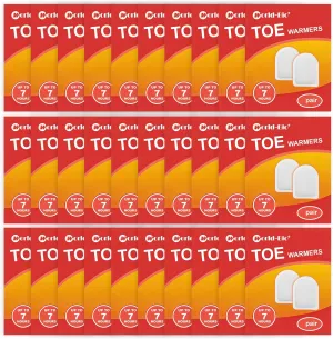 WORLD-BIO Toe Warmers Adhesive 10/20/30/40 Pairs - Long Lasting Safe Natural Odorless Air Activated Warmers Up to 8 Hours of Heat - Heated Insoles Toe Foot Warmers Keep Foot Warm in Chill Winter