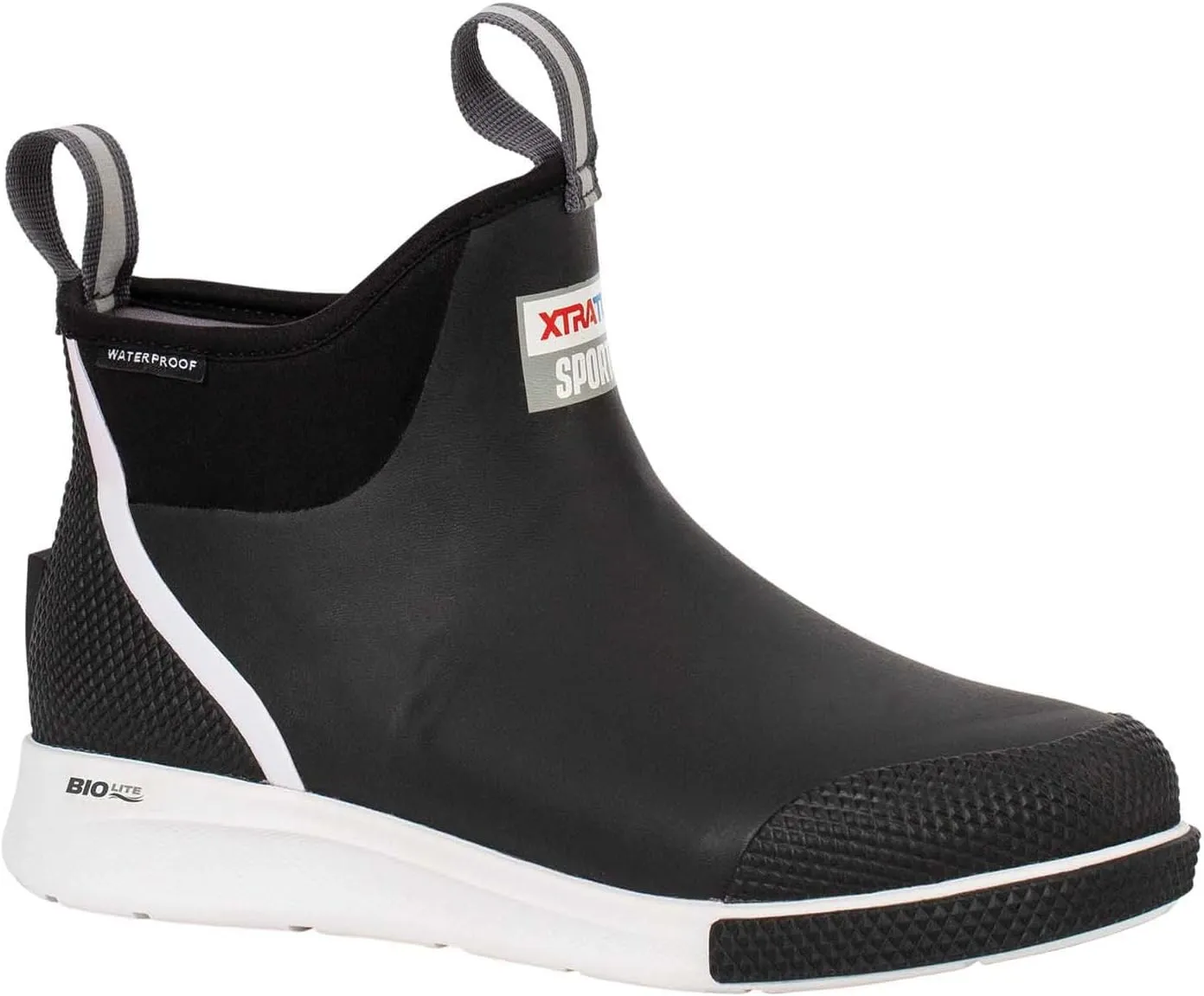 Xtratuf Men's 6 Inch Sport Ankle Deck Boot, Black