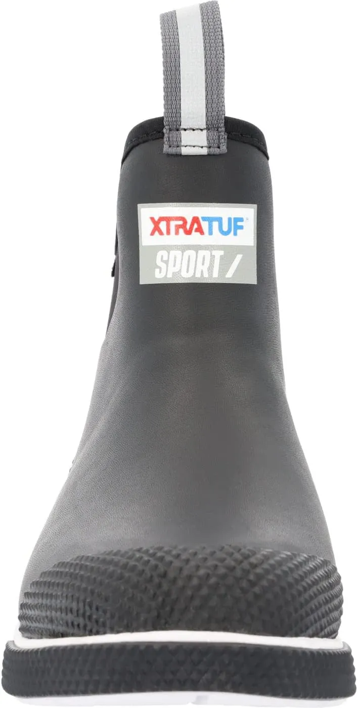 Xtratuf Men's 6 Inch Sport Ankle Deck Boot, Black