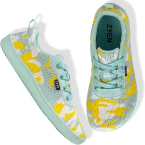 ZYEN Wide Toe Box Barefoot Shoes for Women | Wide Width Breathable Camouflage Shoes | Zero Drop Sole Fashion Non Slip Gym Sneaker Lightweight Minimalist Walking Sneaker